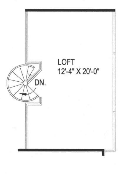Loft Floor for House Plan #039-00253