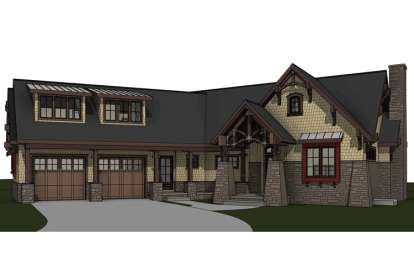 Mountain House Plan #7806-00012 Elevation Photo