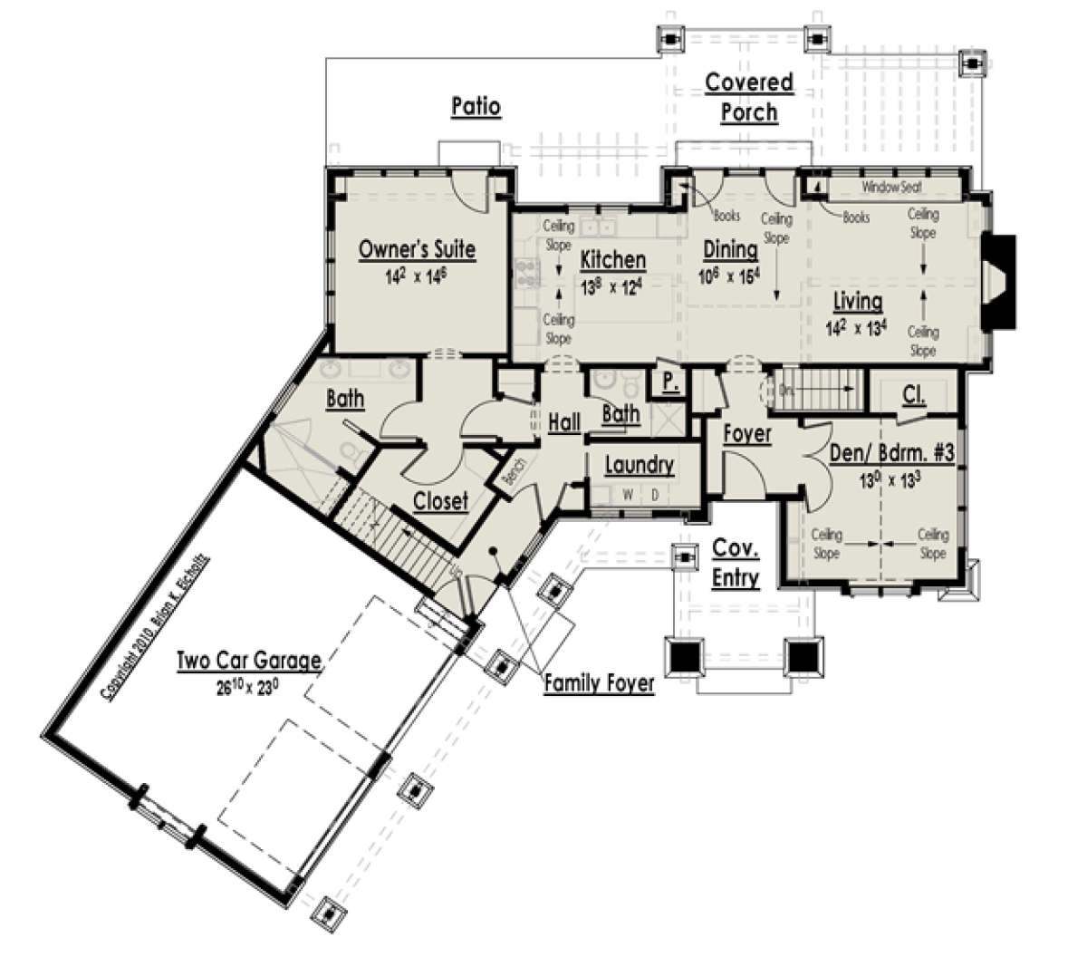 Floorplan 1 for House Plan #7806-00012
