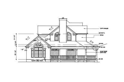 Farmhouse House Plan #9401-00008 Elevation Photo