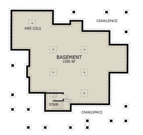 Basement for House Plan #9401-00008