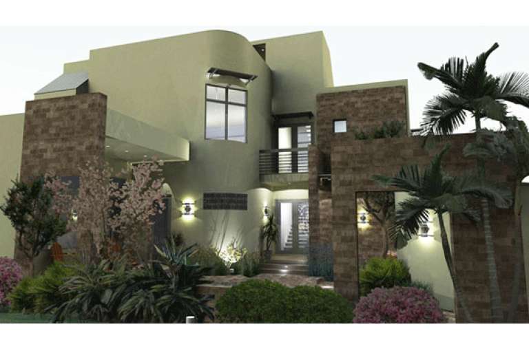 Modern  House Plan #9401-00009 Elevation Photo