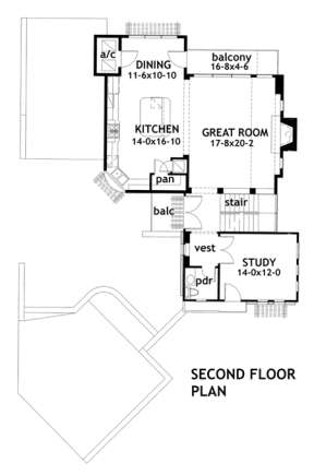 Floorplan 2 for House Plan #9401-00009