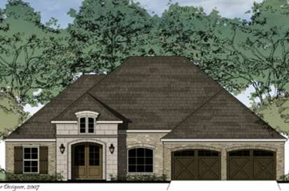 European House Plan #9035-00214 Elevation Photo