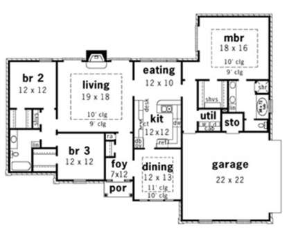 Floorplan1 for House Plan #9035-00218