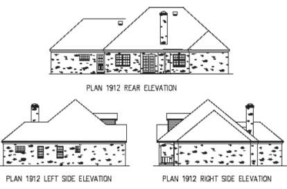 Ranch House Plan #9035-00222 Elevation Photo
