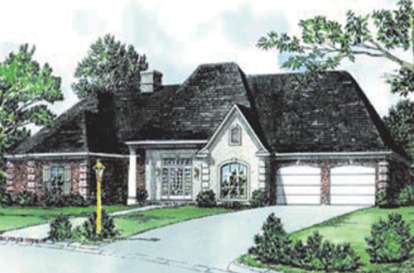 European House Plan #9035-00223 Elevation Photo