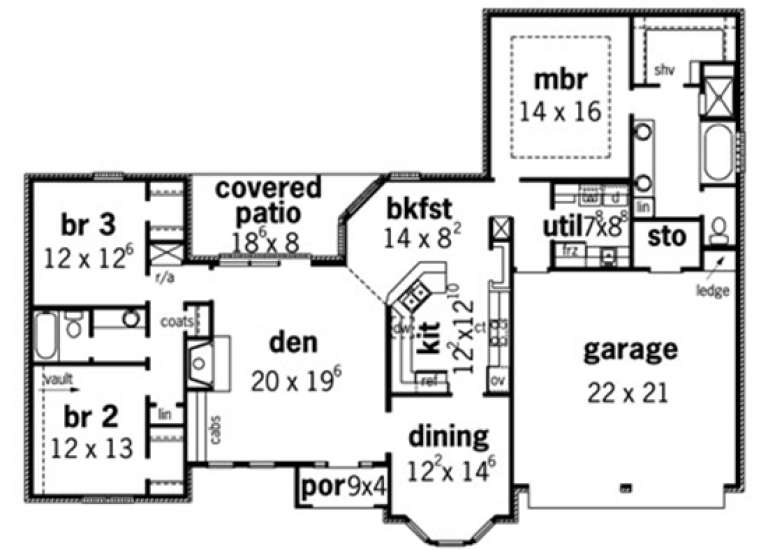 House Plan House Plan #15494 Drawing 1