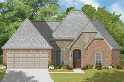 European House Plan #9035-00230 Elevation Photo