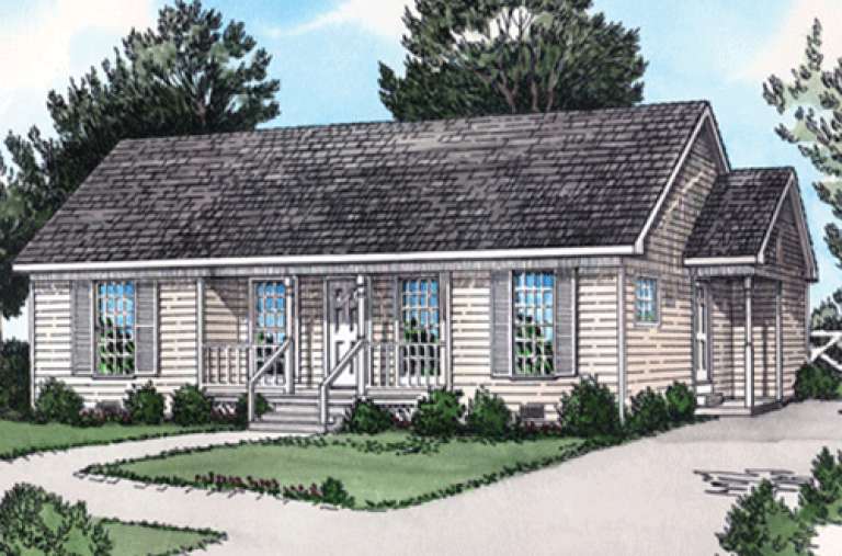 Ranch House Plan #9035-00231 Elevation Photo