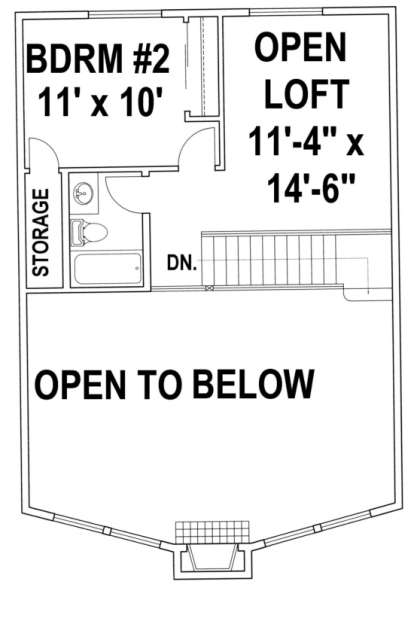 Second Floor for House Plan #039-00256