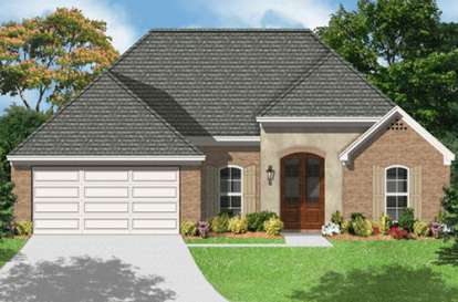 European House Plan #9035-00238 Elevation Photo