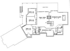 Basement Floor for House Plan #039-00257