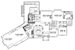Main Floor for House Plan #039-00257