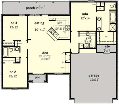 Floorplan1 for House Plan #9035-00245