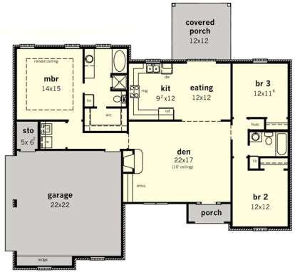 Floorplan1 for House Plan #9035-00246