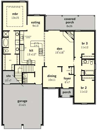 Floorplan1 for House Plan #9035-00249