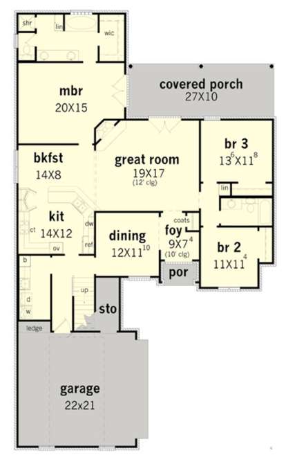 Floorplan1 for House Plan #9035-00251