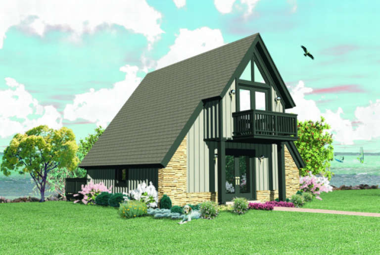 Mountain House Plan #053-00001 Elevation Photo