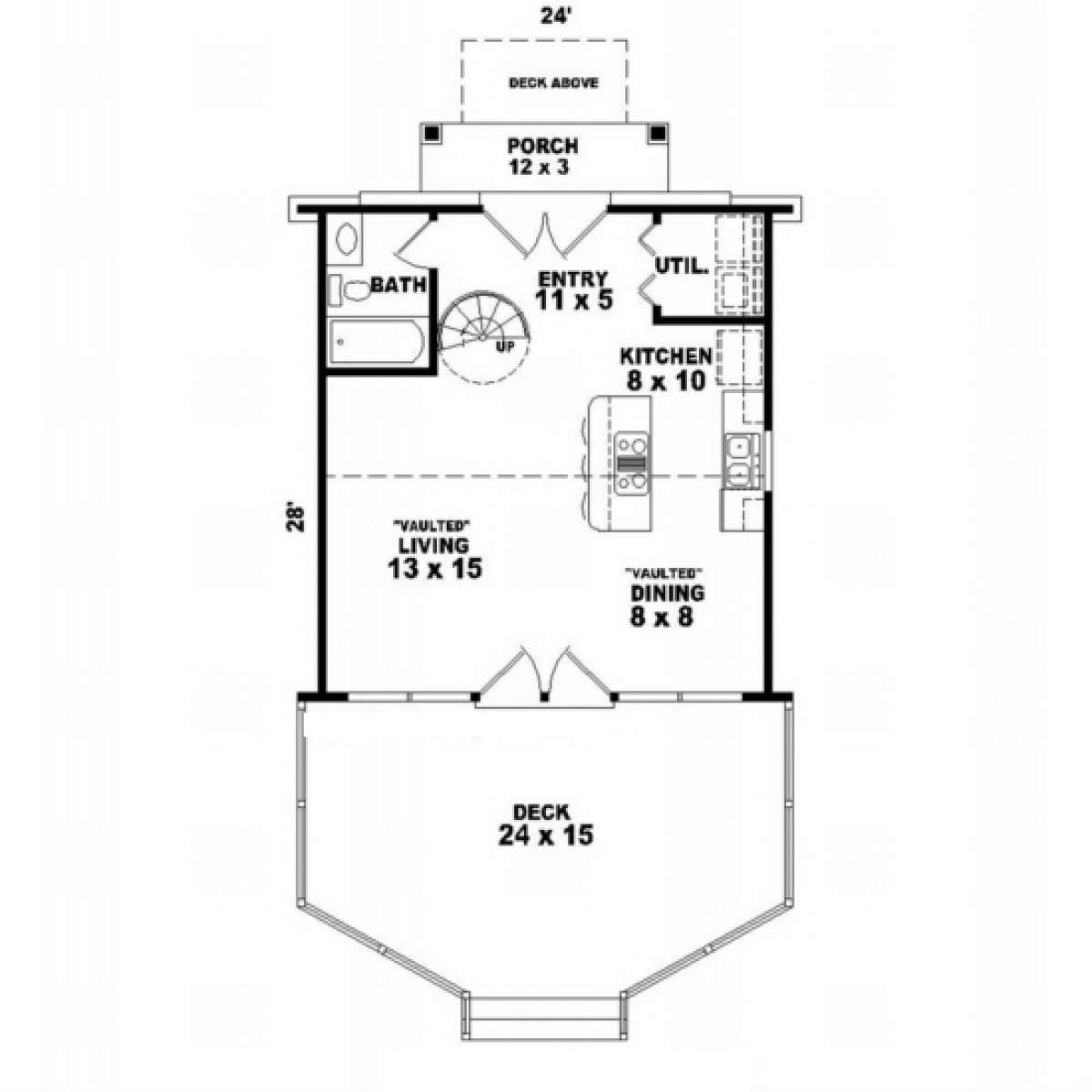Main Floor for House Plan #053-00001