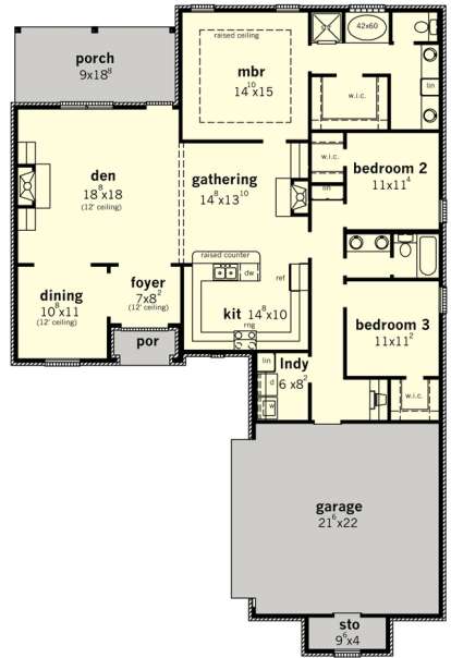Floorplan1 for House Plan #9035-00253