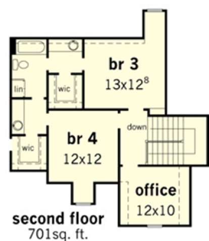 Floorplan 2 for House Plan #9035-00258