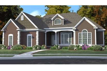 5 Bed, 3 Bath, 3827 Square Foot House Plan - #1070-00004