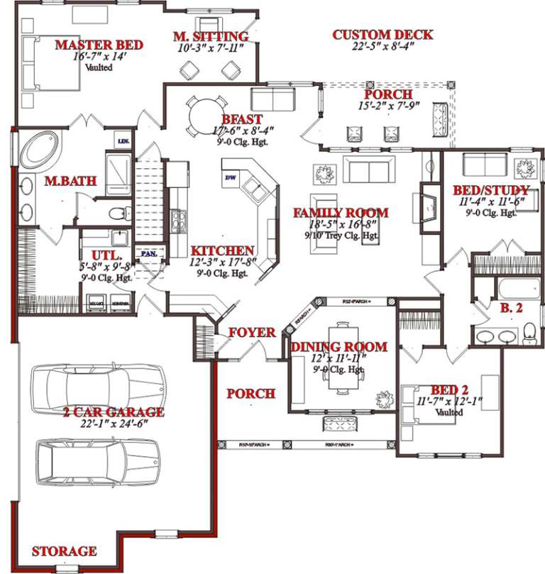 House Plan House Plan #15530 Drawing 1