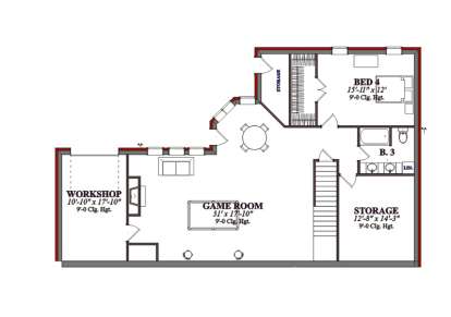 Floorplan 2 for House Plan #1070-00006