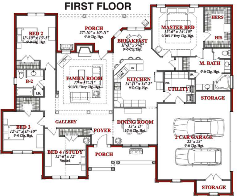 House Plan House Plan #15534 Drawing 1