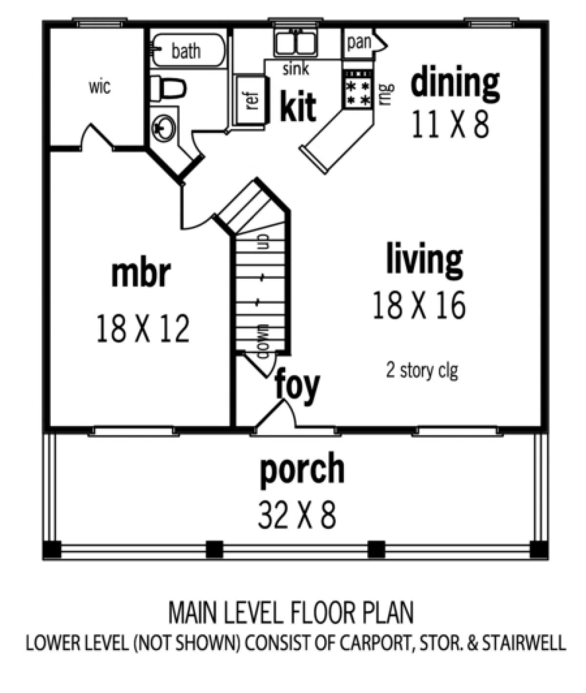 Floorplan 1 for House Plan #048-00033