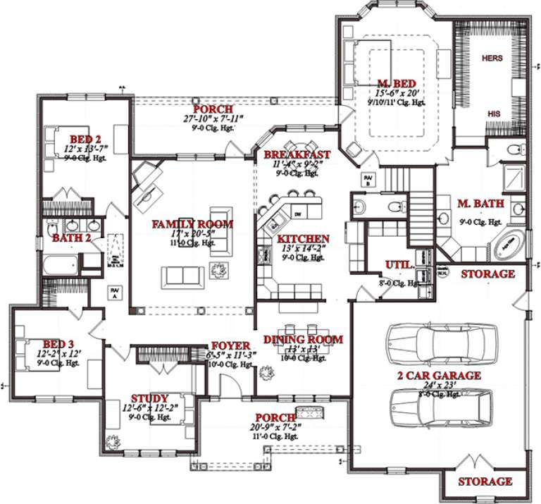House Plan House Plan #15542 Drawing 1