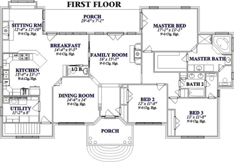 House Plan House Plan #15544 Drawing 1