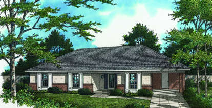3 Bed, 2 Bath, 1212 Square Foot House Plan - #048-00034