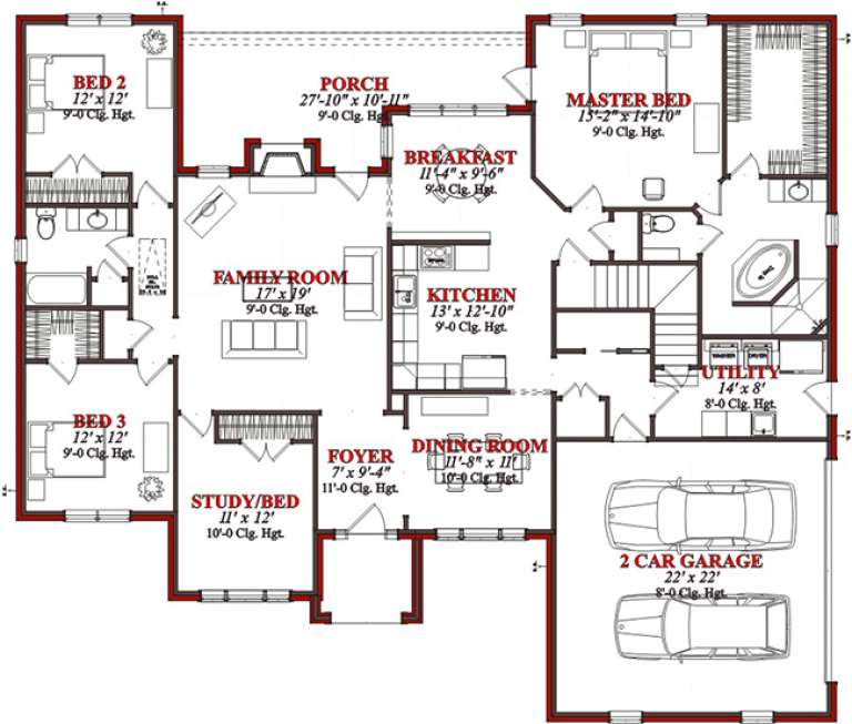 House Plan House Plan #15553 Drawing 1
