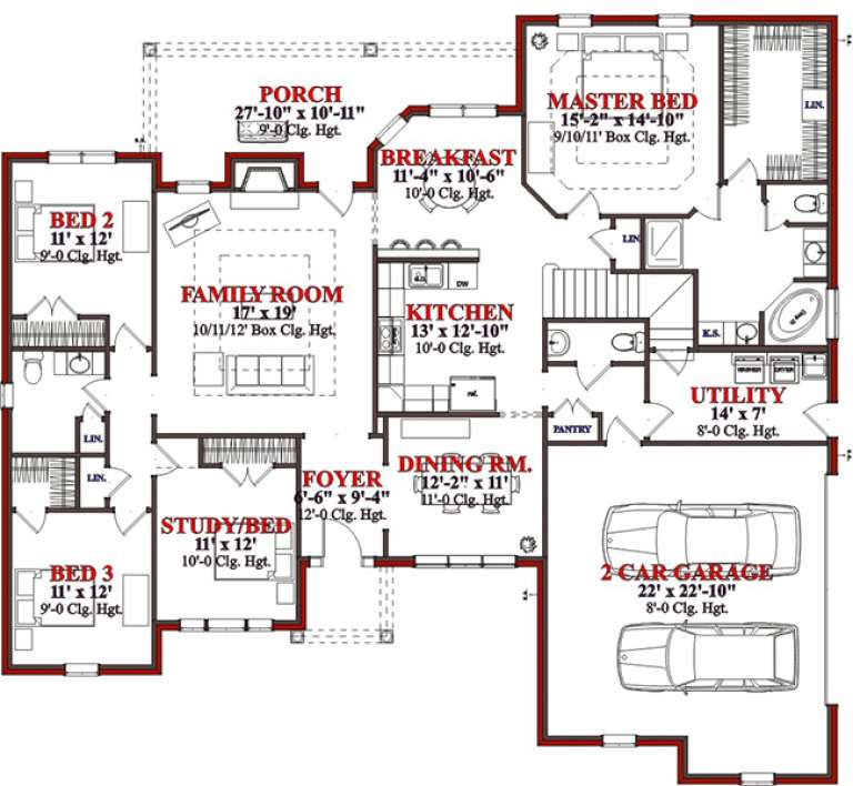 House Plan House Plan #15555 Drawing 1