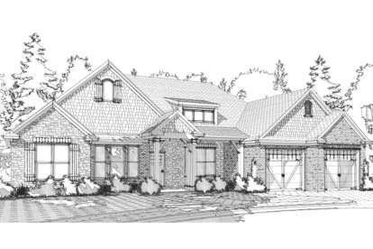 4 Bed, 2 Bath, 2326 Square Foot House Plan - #1070-00031