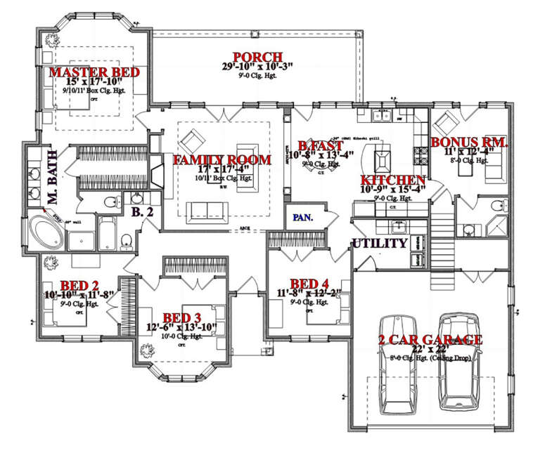 House Plan House Plan #15560 Drawing 1
