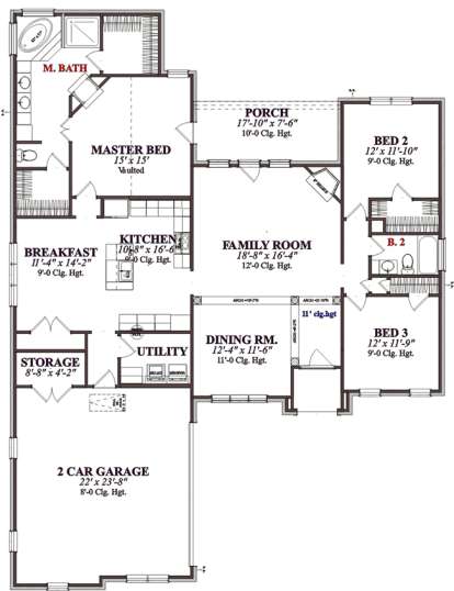 Floorplan1 for House Plan #1070-00039