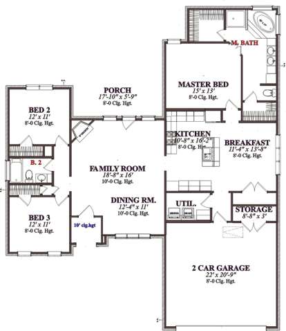 Floorplan1 for House Plan #1070-00041