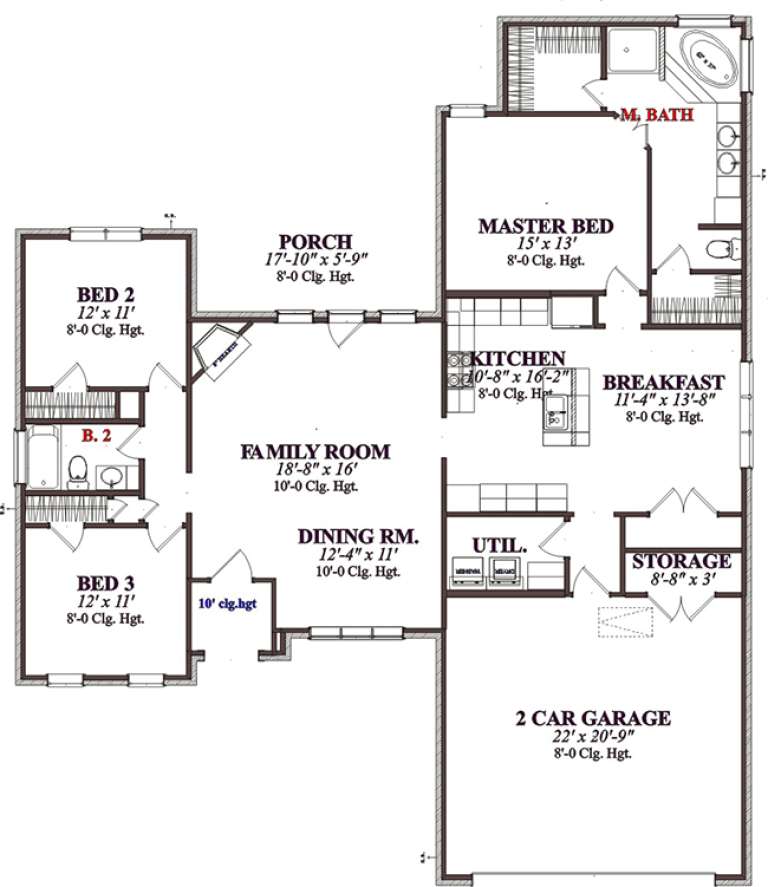 House Plan House Plan #15567 Drawing 1