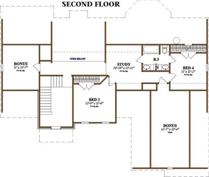 Floorplan 2 for House Plan #1070-00042