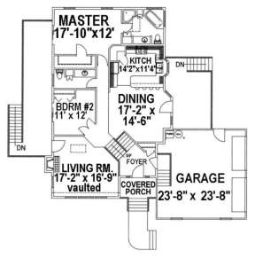 Main Floor for House Plan #039-00259