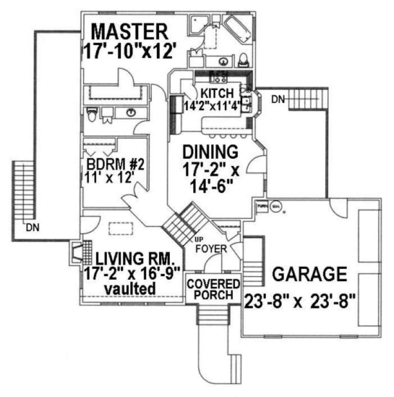 House Plan House Plan #1557 Drawing 2