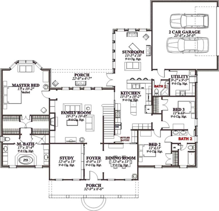 House Plan House Plan #15570 Drawing 1