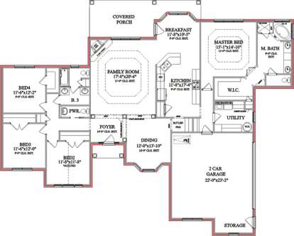 Floorplan1 for House Plan #1070-00046