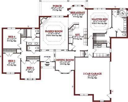 Floorplan1 for House Plan #1070-00047