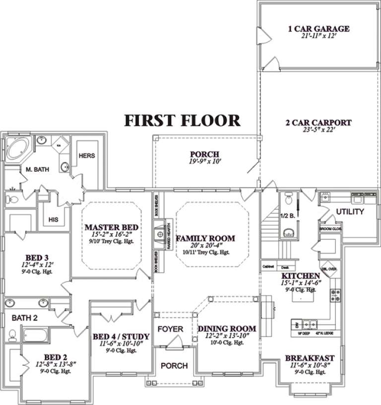 House Plan House Plan #15574 Drawing 1