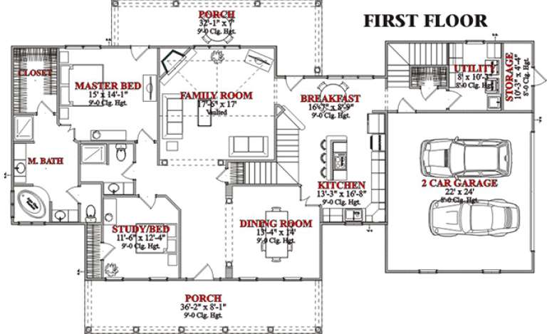 House Plan House Plan #15576 Drawing 1
