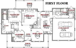 Floorplan 1 for House Plan #1070-00051